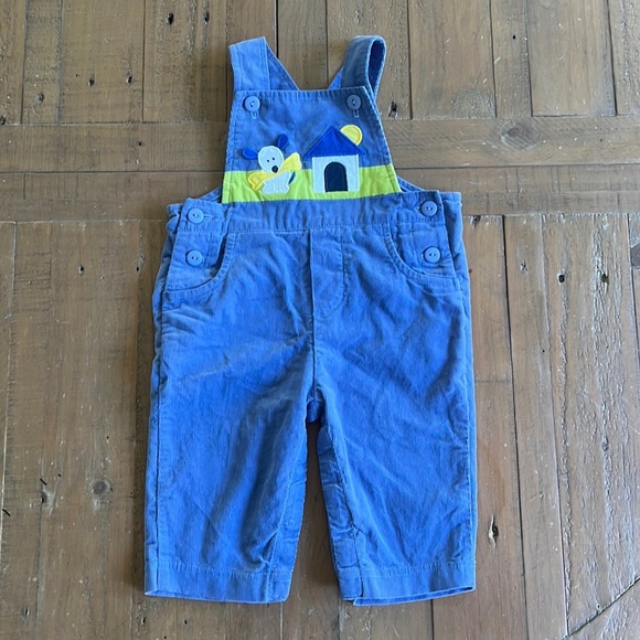 Florence Eiseman blue corduroy dog overalls - Picture 1 of 6